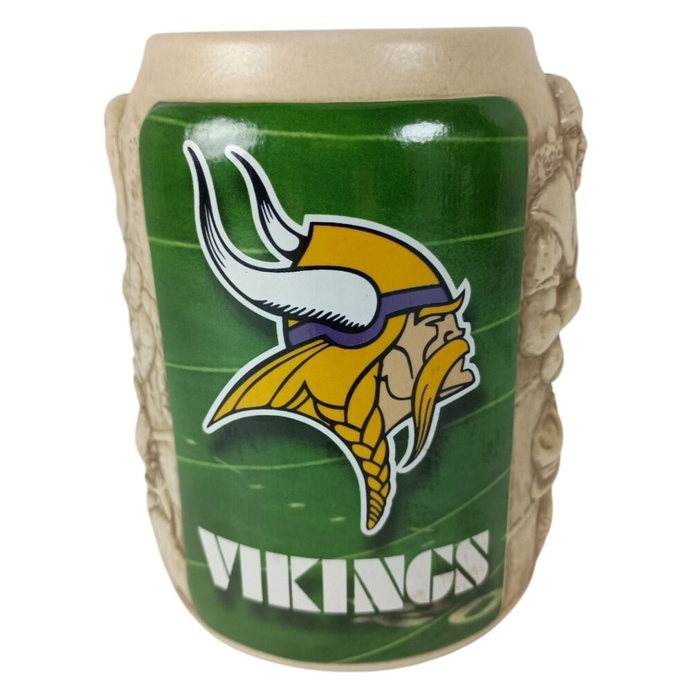Minnesota Vikings Football Miller Lite Beer 3D Stian/Mug 6"/28oz